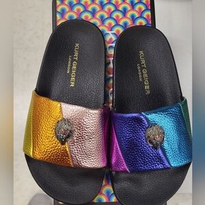 Kurt Geiger Rainbow Slides - Kids 11